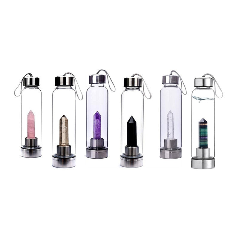 Water Bottle Infuser with Natural Crystal