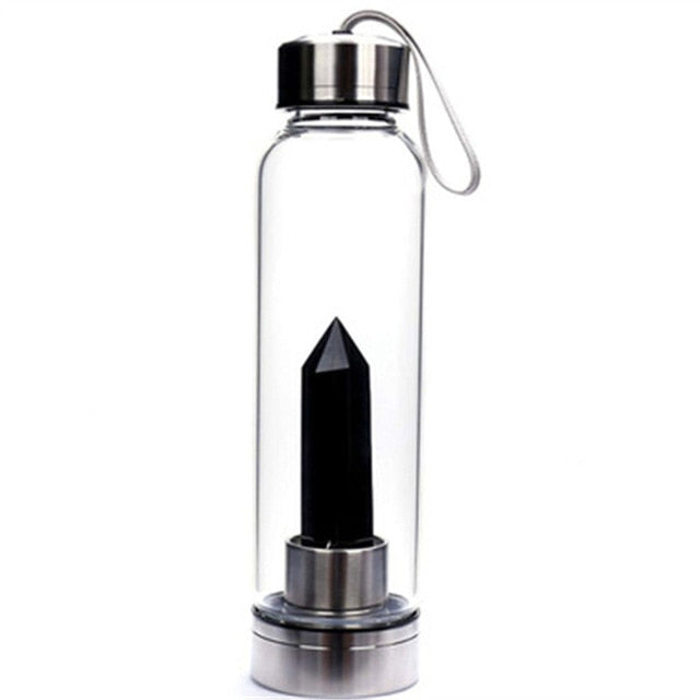 Water Bottle Infuser with Natural Crystal