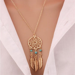 Trendy Dreamcatcher Pendant Mandala Lotus Necklaces