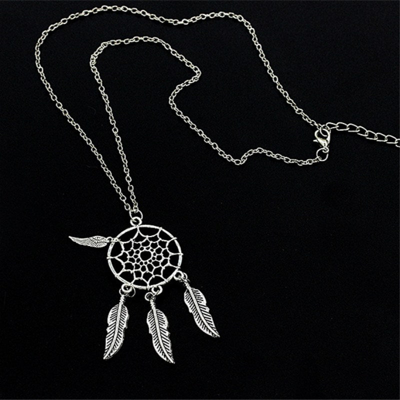 Trendy Dreamcatcher Pendant Mandala Lotus Necklaces