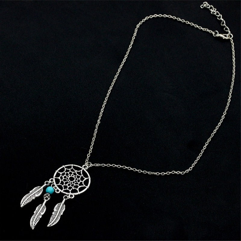 Trendy Dreamcatcher Pendant Mandala Lotus Necklaces