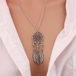 Trendy Dreamcatcher Pendant Mandala Lotus Necklaces