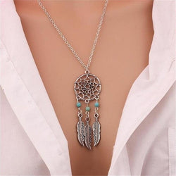 Trendy Dreamcatcher Pendant Mandala Lotus Necklaces
