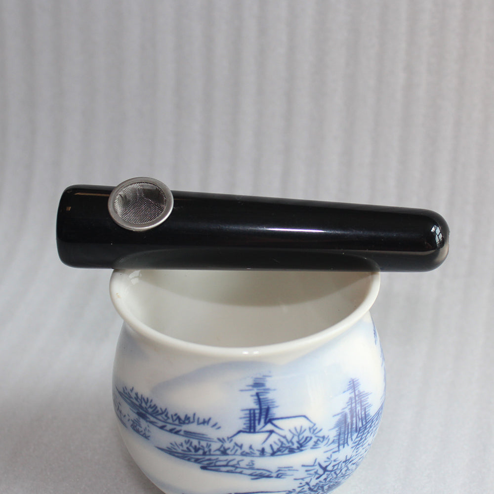 OBSIDIAN CRYSTAL STONE QUARTZ - TUBE PIPE