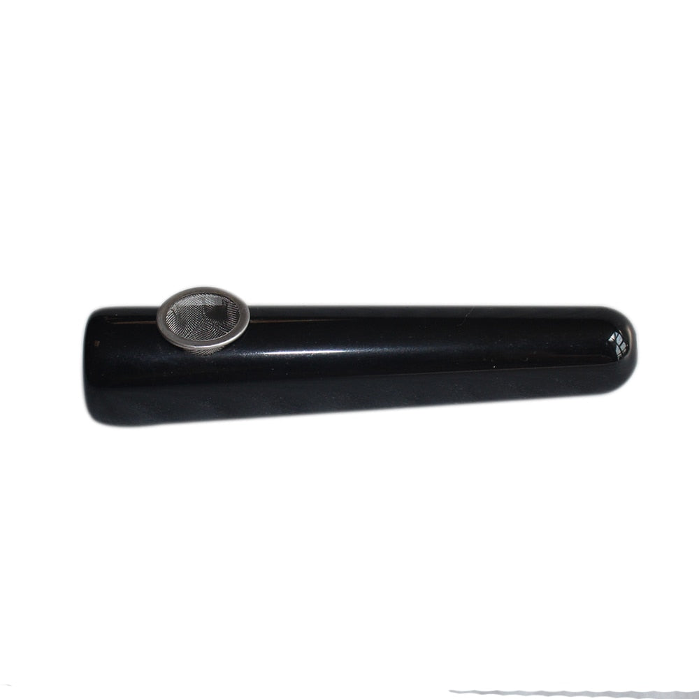 OBSIDIAN CRYSTAL STONE QUARTZ - TUBE PIPE