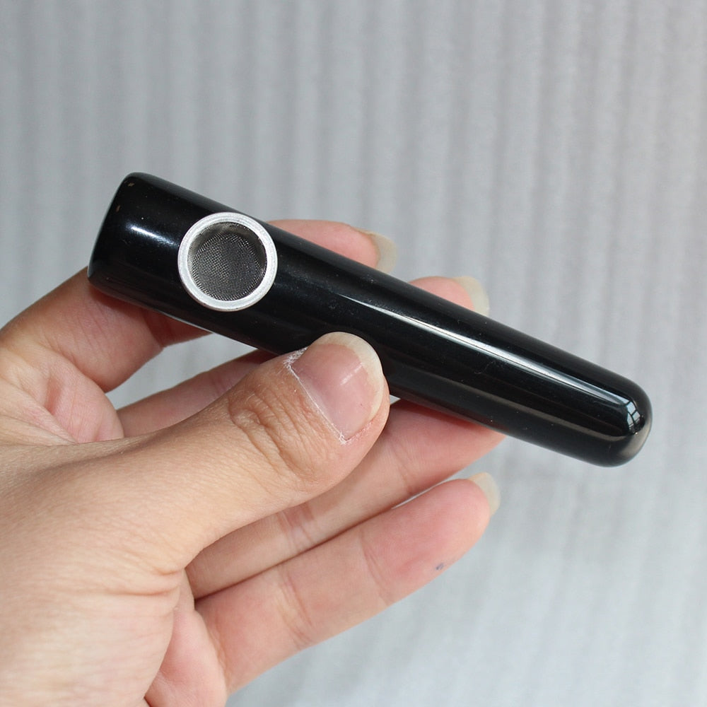 OBSIDIAN CRYSTAL STONE QUARTZ - TUBE PIPE