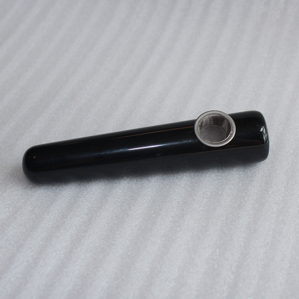 OBSIDIAN CRYSTAL STONE QUARTZ - TUBE PIPE
