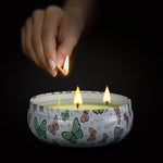 14oz large jar scented essential oil environmentally friendly candle light